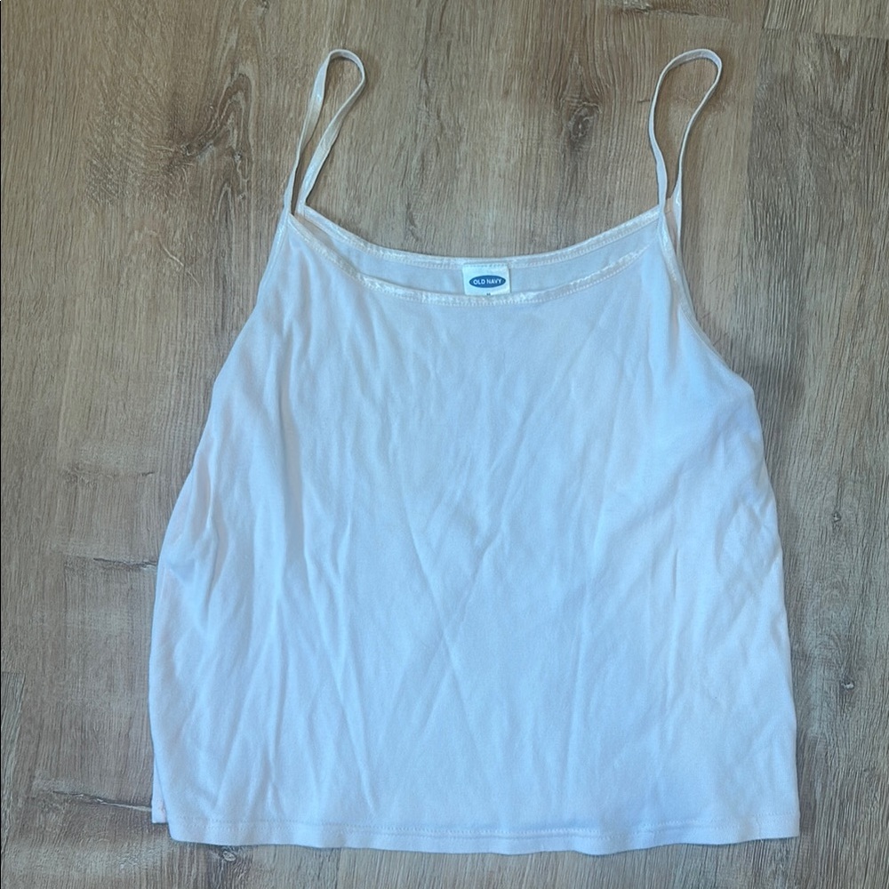 Old Navy White Sleeveless Crop Camisole